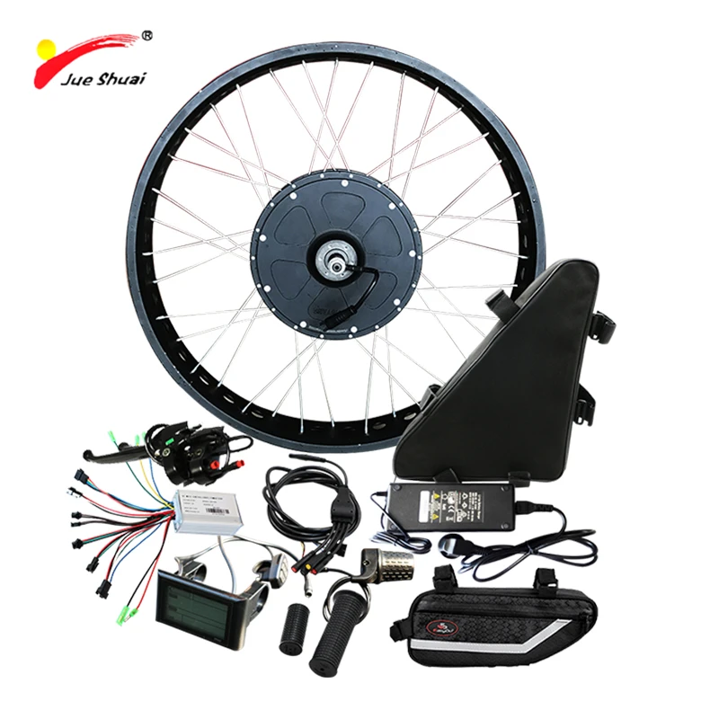 Free Shipping 1000W Electric Bike Conversion Kit with 48V 20ah Triangle