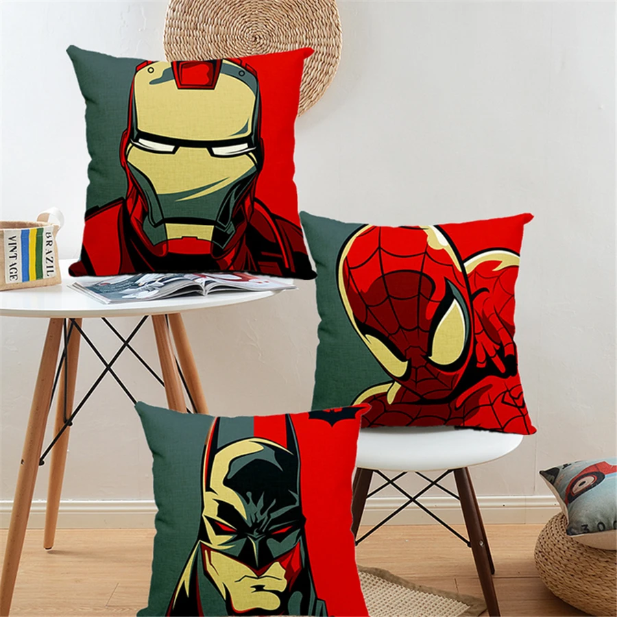 Popular Cool Decorative Pillowsbuy Cheap Cool Decorative Pillows - Spider Man Batman Iron Man Cartoon Decorative Pillow Covers Cool Home Decorlinen Cotton Cushion Cover popular cool decorative pillowsbuy cheap cool decorative pillows - spider man batman iron man cartoon decorative pillow covers cool home decorlinen cotton cushion cover