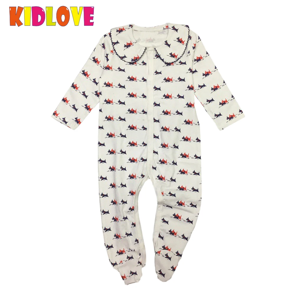 

KIDLOVE Baby Girls Romper Cotton Winter Autumn Dogs Print Baby Clothes Long Sleeves Soft Infant Creeping Conjoined Clothes ZK30