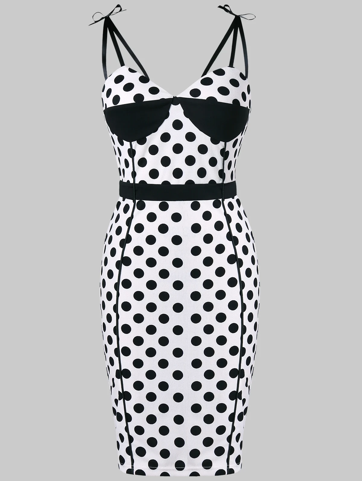 Kenancy Retro Spaghetti Strap Polka Dot Dressin Dresses from Women's
