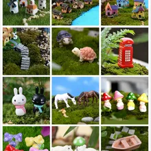 Мульти Стиль миниатюрный орнамент DIY Сказочный Сад Микро кукольный домик растительный горшок Декор бонсай Террариум орнамент DIY Миниатюрный Сад