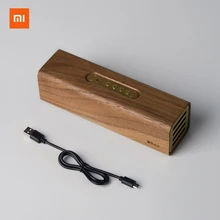 xiaomi медный woodism bluetooth динамик черный орех дерево двухканальный дизайн умный дом орех Дерево двухканальный дизайн