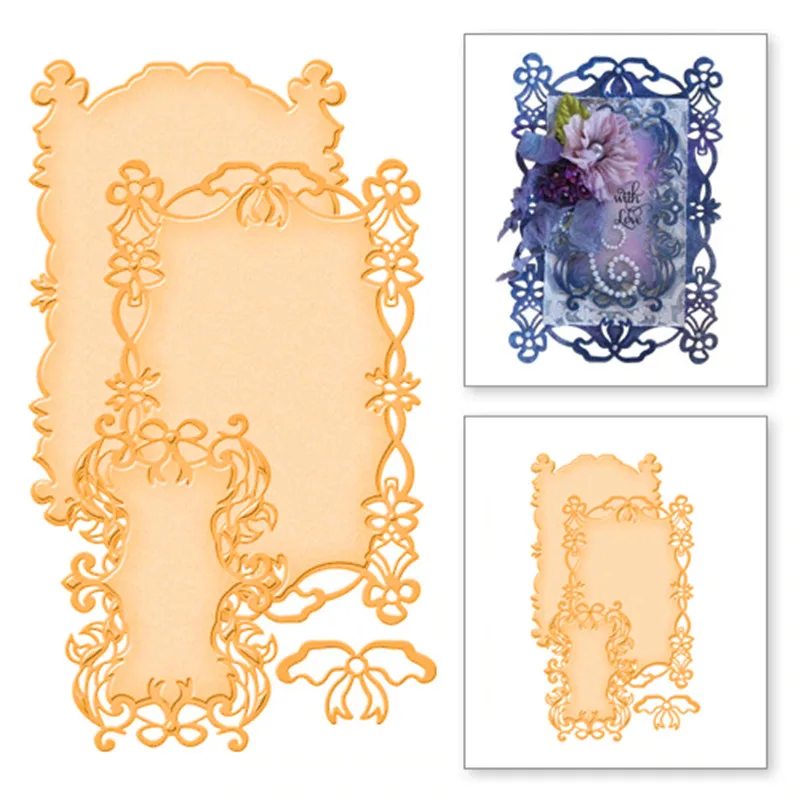 

Lace Dies Metal Cutting Dies Scrapbooking for Card Making DIY Embossing Cuts New Dies for 2019 Craft Pattern Decoration