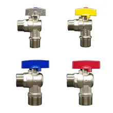 Сферический сердечник треугольный клапан медный гальванический большой переключатель потока DN15 DN20 1/" 3/4" медный шар холодной и горячей воды