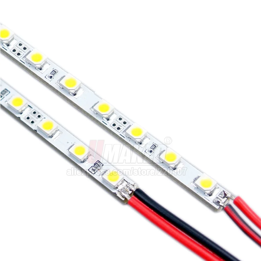 Светодиодный светильник SMD2835 высокой яркости 50 см 4 мм ширина 12 В теплый