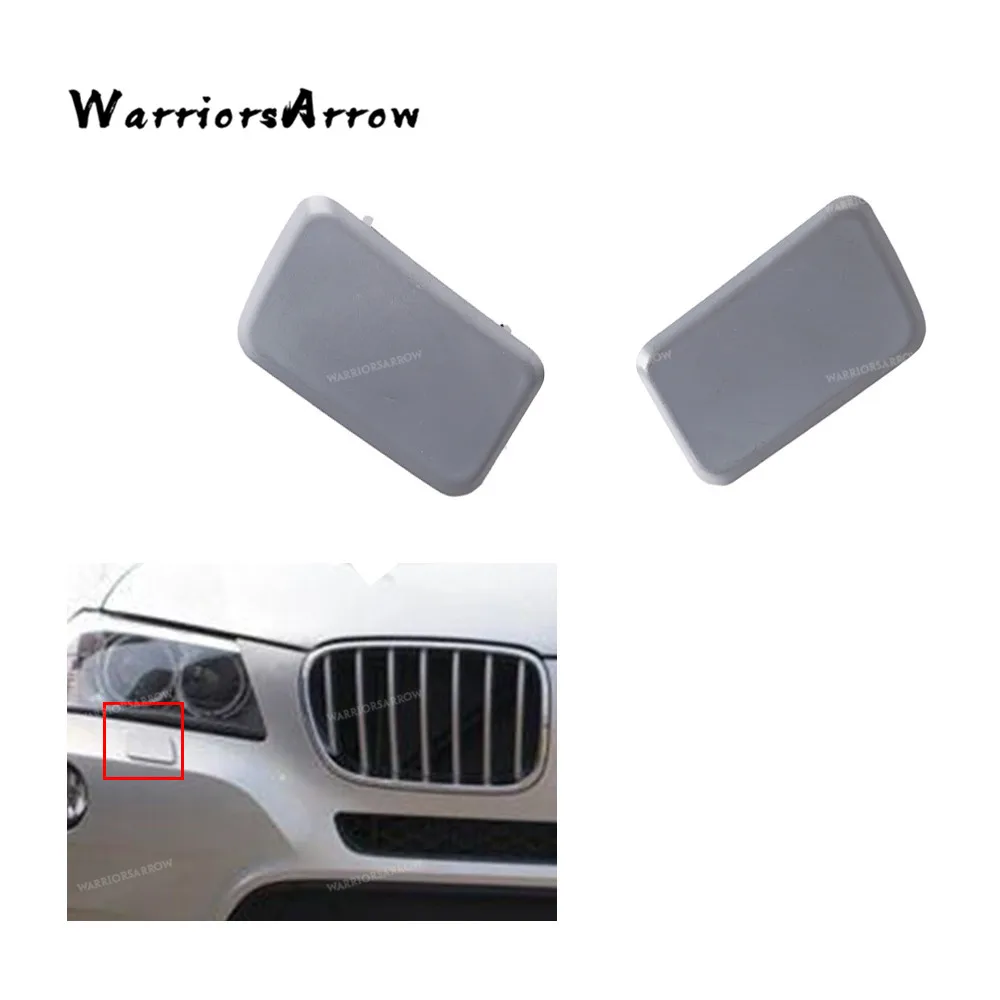 WarriorsArrow Pair Left Right Side Headlight Washer Nozzle Cover Primed