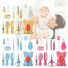 13 шт. Универсальный комплект для маленьких детей медицинская аптечка термометр гребень щетка для ухода за шерстью соски зубная щётка новорожденных детская безопас