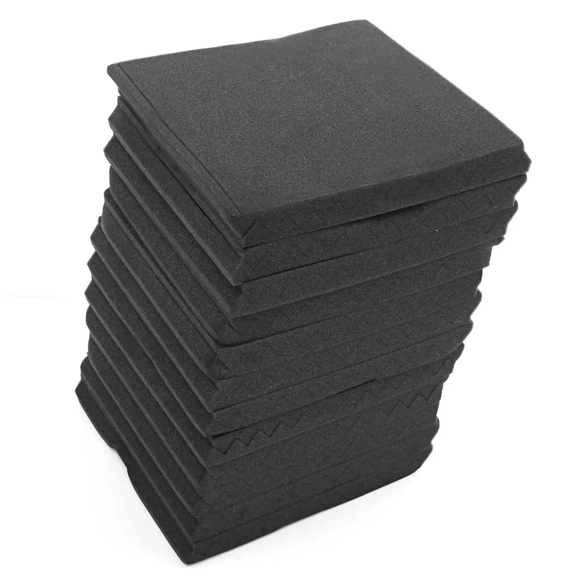 

24Pcs Black Soundproof Foam Acoustic Studio Room KTV Sound-Absorbing Noise Foam Tiles Sponge Panel 30x30x2.5cm