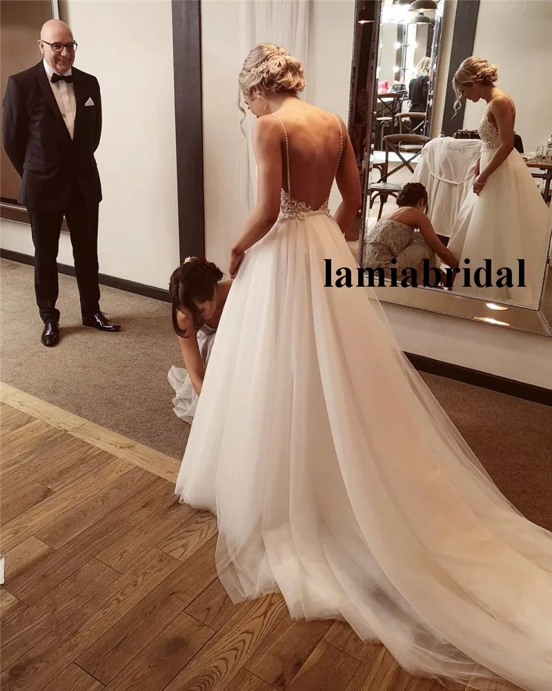 

Modest Plus Size Country Beach Wedding Dresses 2019 Vestido De Novia A Line Pearls Peplum Vintage Lace Cheap Boho Bridal Gowns