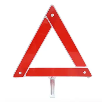 

Dragonpad Car Emergency Breakdown Warning Triangle Red Reflective Safety Foldable Parking Stander