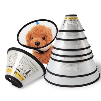

Transparent Pet Protective Collars Dog Cat Wound Healing Neck Cone Collars Pet Anti-Bite Lick Pet Supplies Products Accessories