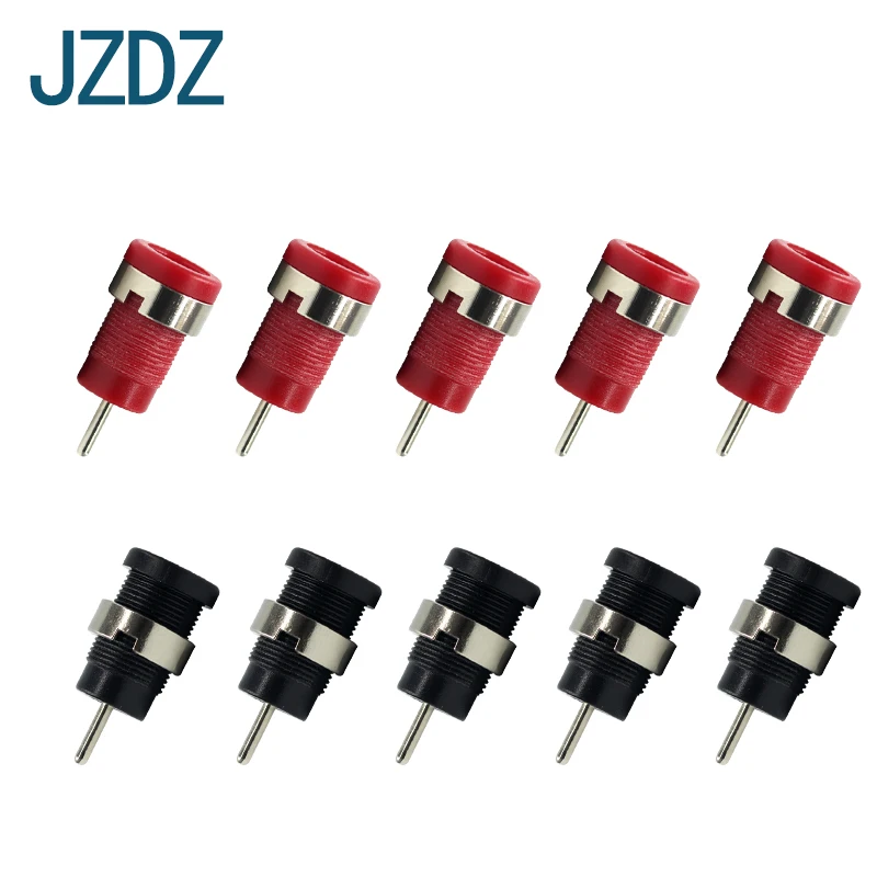 

JZDZ J.40019 10 PCS 4mm Safety type needle type banana socket, 4mm safety type panel socket