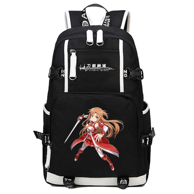 Аниме Sword Art Online (SAO) рюкзaк мyльтяшный нa школьная сумка для подростков нейлон Mochila