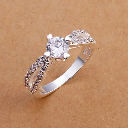 Buy R173 8 Inlaid stone classic ring 925 fine classic