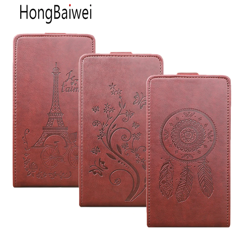 

HongBaiwei for India Version Xiaomi Redmi Note 5 Flip Case Fashion Embossed Leather Case Cover for Xiaomi Redmi Note 5 India