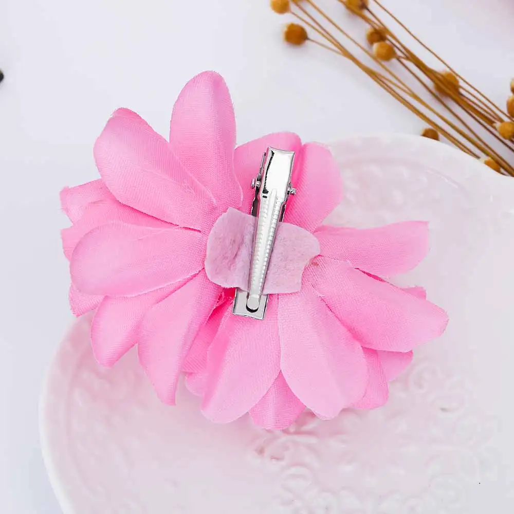 TOMTOSH new cloth flower hair clip water drill flower flower girl dance hair ornament bride wedding rose headdress