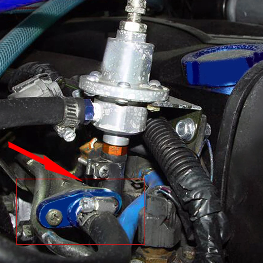 WLR RACING 1/8 NPT регулятор давления топливной рейки адаптер синий для NISSAN TOYOTA SUBARU|fuel rail