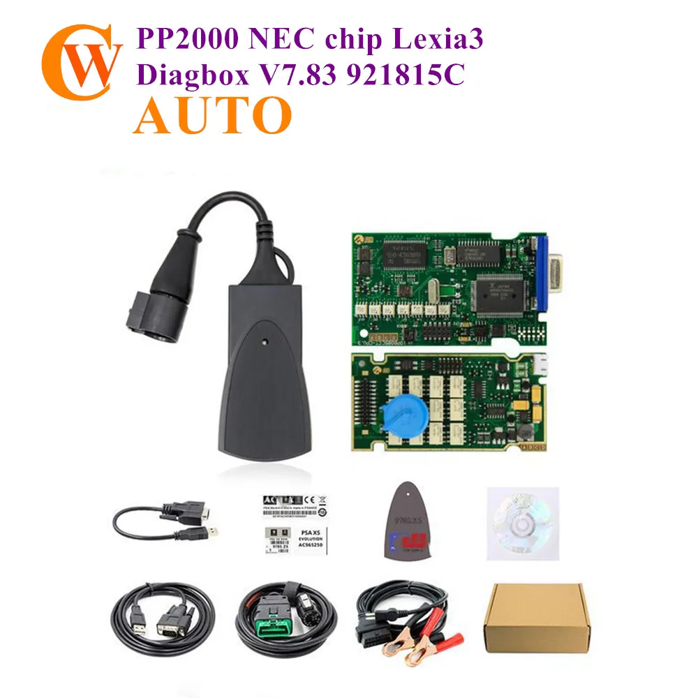 Диагностический интерфейс Lexia3 PSA XS Evolution NEC полный чип Diagbox V7.83 Lexia 3 V48 PP2000 поддержка