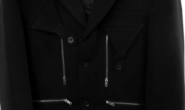 S-6XL хит Лето Мужская Новая мода персонализированные большие размеры customizatio молния сшивание свободный костюм