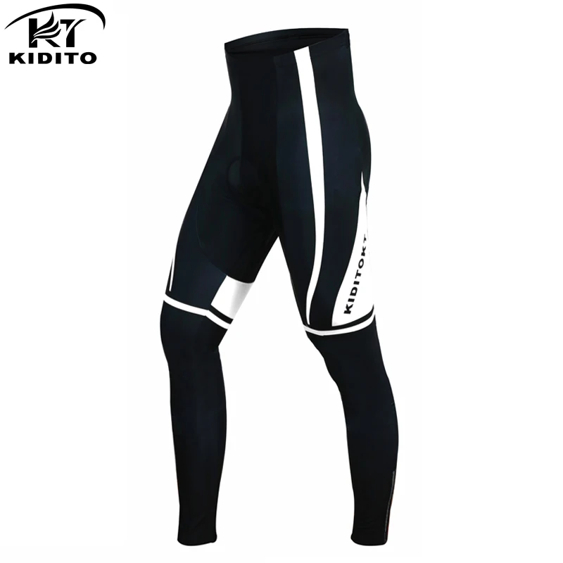 White Pants only KIDITOKT Pro сохраняет тепло Велоспорт термальные брюки анти-УФ Горные штаны для велоспорта с 3D Противоскользящий гелевый мягкий для мужчин - Цвет: White Pants only