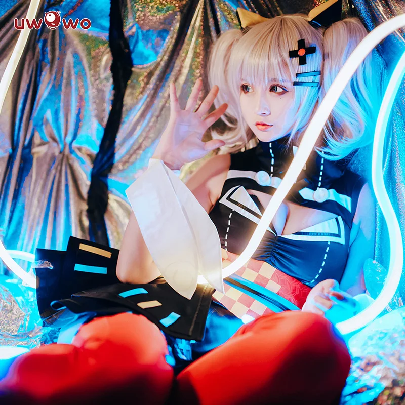 Женское платье кимоно Kaguya Luna черное для косплея| |