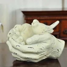 Творческий птица Кормление Скульптура Организатор Дело подарков и Craft Орнамент Интимные аксессуары держатель для Бизнес карты, ключи и канцелярские