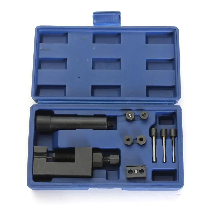 

Motorcycle Heavy Duty Chain Breaker Cutter Riveter Tool Kit 520/525/530 Splitter hand tools