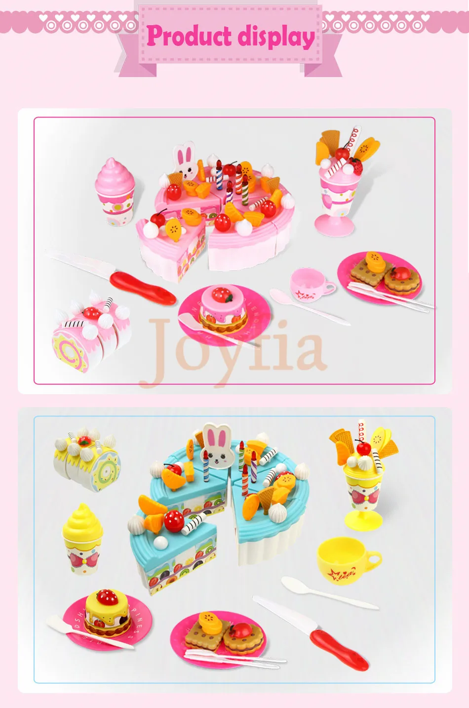 44-103 шт Комплект кухонных игрушек фруктовая еда торт на день рождения резка дети Ролевые Игры развивающие игрушки девочка DIY де Juguete мальчик подарок [