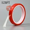 SZBFT 2rolls 1mm~5mm*5M Strong pet Adhesive PET Red Film Clear Double Sided Tape No Trace for Phone LCD Screen free shipping ► Photo 2/3