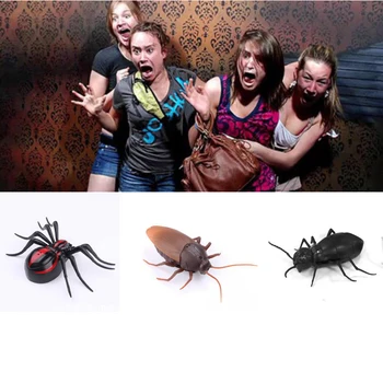 

Funny Simulation Infrared RC Remote Control Scary Creepy Insect Cockroach Toys Halloween Gift For Children Boy Adult