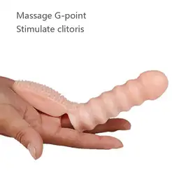 Новый палец пенис рукав вибратор для женщина брызги g-пятно пенис во влагалище Clit Стимулировать Мастурбация фаллоимитатор взрослые