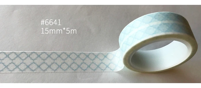 20 конструкции буквы/в полоску/кружево/пятна/цветочный узор японский васи лента декоративная клей DIY маскирования Бумага ленты наклейки этикетки - Цвет: 6641