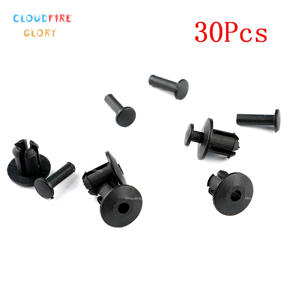 CloudFireGlory 1711171296 30Pcs Fan Shroud Housing Rivet Retainer Clips