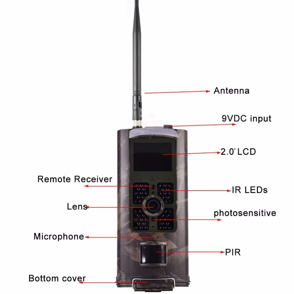 HC700G 16MP 940nm охотничья камера ночного видения 3g GPRS MMS SMTP SMS 1080P камера слежения за животными