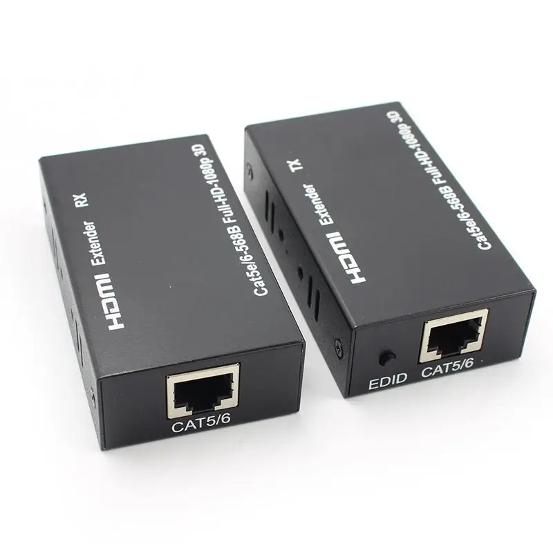 HDMI удлинитель сетевого кабеля повторитель через один Cat5E/6 RJ45-EU штекер