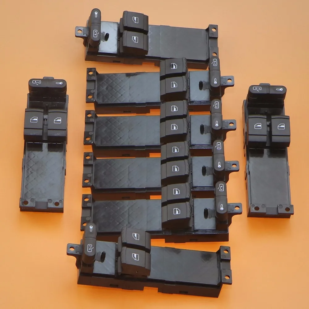 

8Pcs New Master Electronic Window Control Switch For vw fabia octavia Golf MK4 2 Door 1J3 959 857 1J3 959 857 D 1J3 959 857D