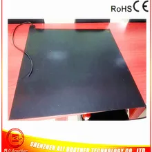 450*650*1,5 мм Тепловая кровать для 3D-принтера черная силиконовая Резина нагреватель 220 в 1200 Вт 800 мм свинцовая проволока выходящая из угла 450 мм