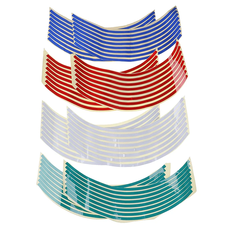 1 sheet Bike Motorcycle Car Tape 4 Colors Car Styling New Strips Wheel