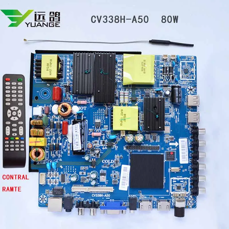 

CV338H-A50 Instead Of TP.MS628.PC821 Network android Triple Motherboard WITH remote control free shipping