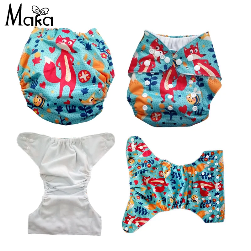 1Pc Reusable 0 2yrs 3 15kg Baby Cloth Diaper Cover Waterproof Cartoon