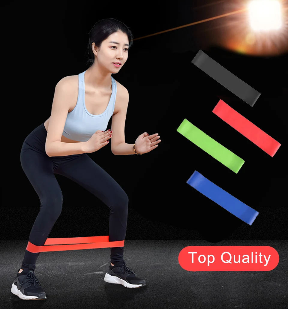 4 Levels Resistance Bands Yoga Belt Elastic Rubber Gym Strength