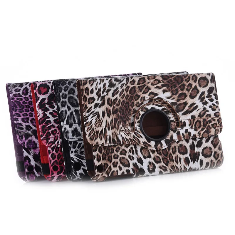 

360 Degree Rotating Leather Case for IPad Mini 1 / 2 / 3 Leopard Protective Cover with Standby Function 7.9"inch Case