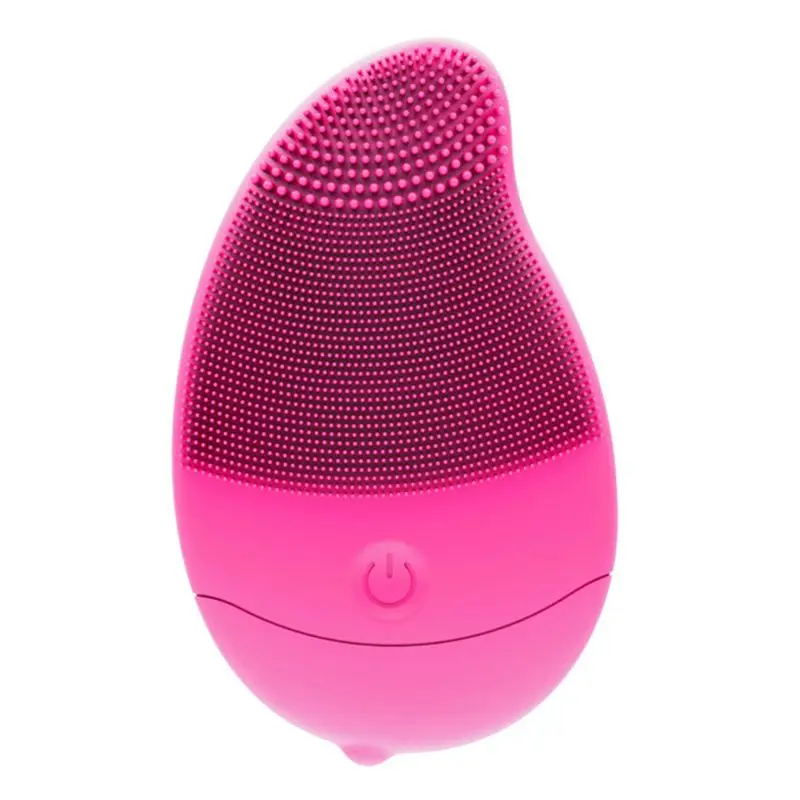 

1P Mini Mango Electric Silicone Face Cleansing Brush Disposable non-rechargeable Electric Facial Cleanser Waterproof Ultrasonic