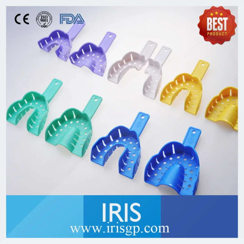 500 Pairs Plastic Dental Oral Hygiene Impression Tray Bite Denture Instrument Without Net on