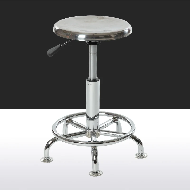 Multifunction Stainless Steel Lifted Chair Stable Rotated Bar Stool Laboratory Chair Factory Staff Seat Barber Cosmetology Chair Multifunction Stainless Steel Lifted Chair Stable Rotated Bar Stool Laboratory Chair Factory Staff Seat Barber Cosmetology Chair