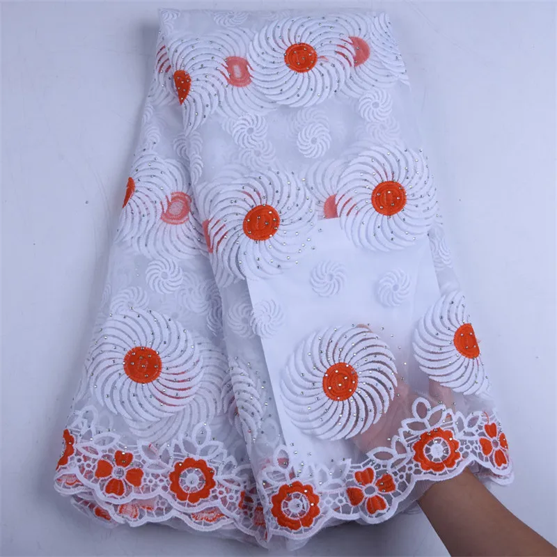 

2019 High Quality Milk Silk Lace Fabric Embroidered Nigerian French Tulle Lace Fabric Latest African Lace Fabric For DressF1569