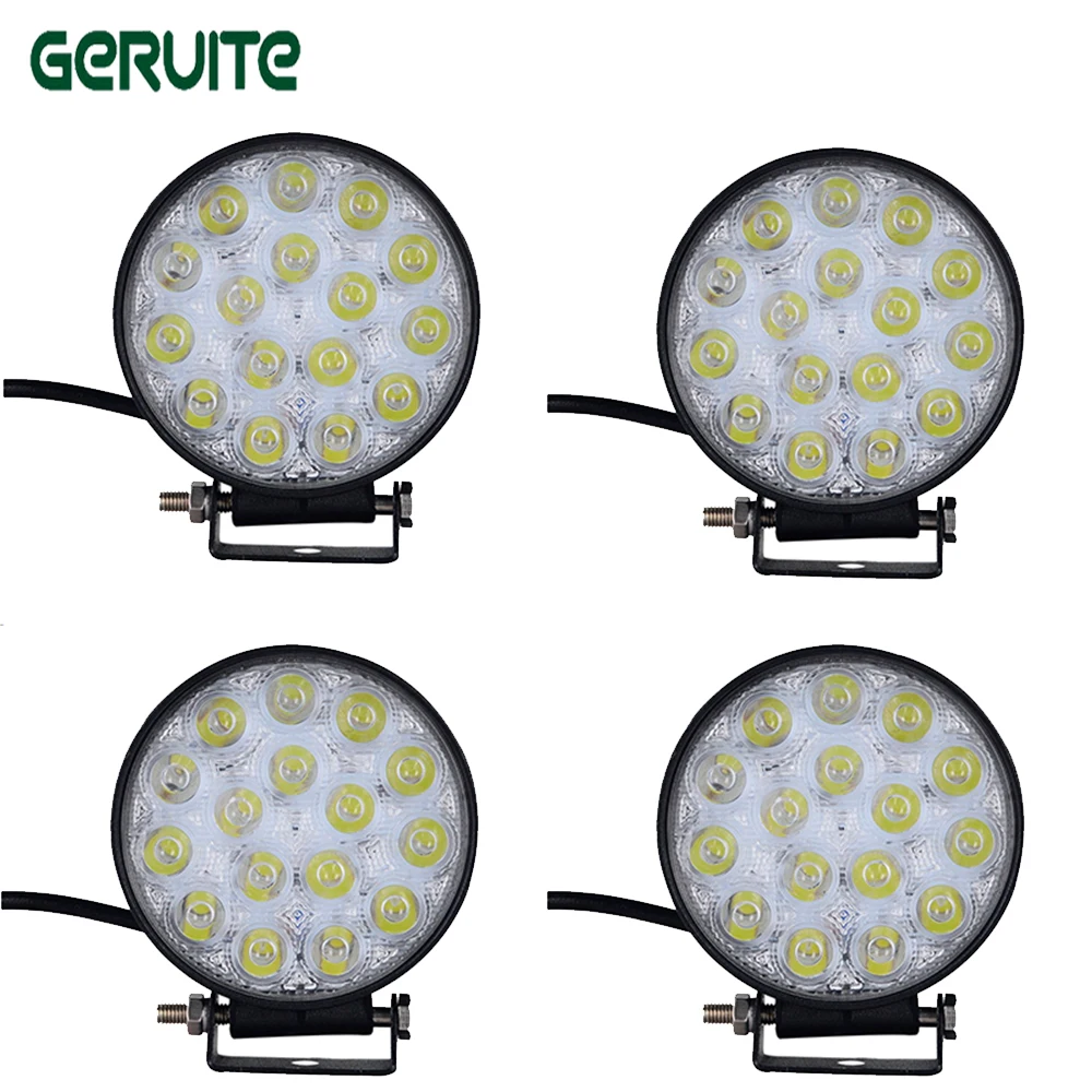 

10pcs 48W LED Work Light for Indicators 30 Flood beam Driving Offroad Boat Car Tractor Truck 4x4 SUV ATV 12V-24V FOG LIGHT