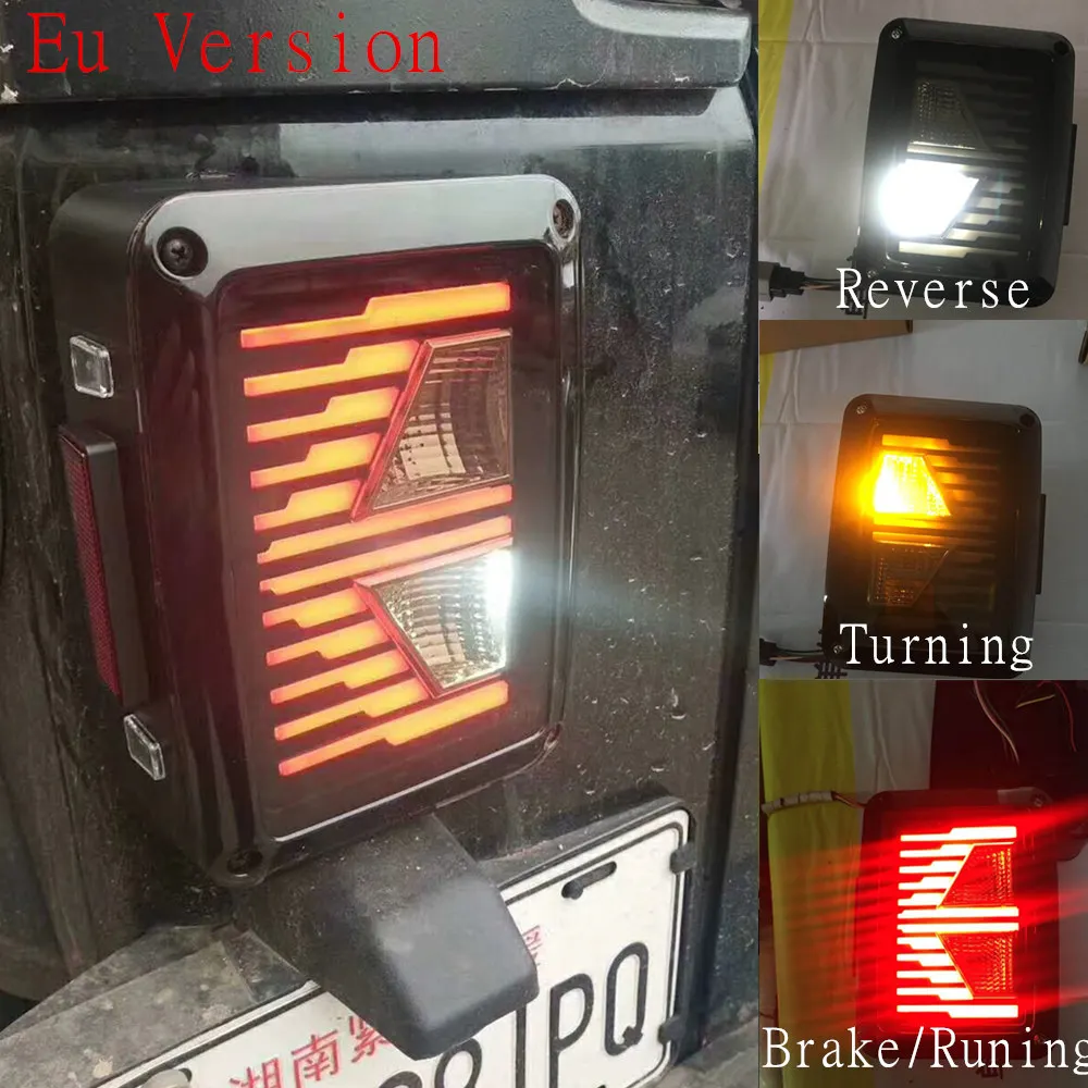 Smoked LED Tail Lights For Jeep Wrangler Taillights For Jeep Wrangler