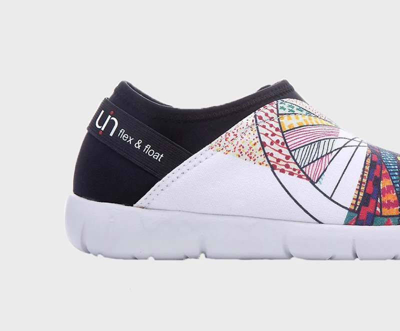 UIN Wheel/дизайнерская парусиновая обувь с рисунком; Модные женские лоферы без шнуровки; женская обувь для путешествий на плоской подошве; модные кроссовки