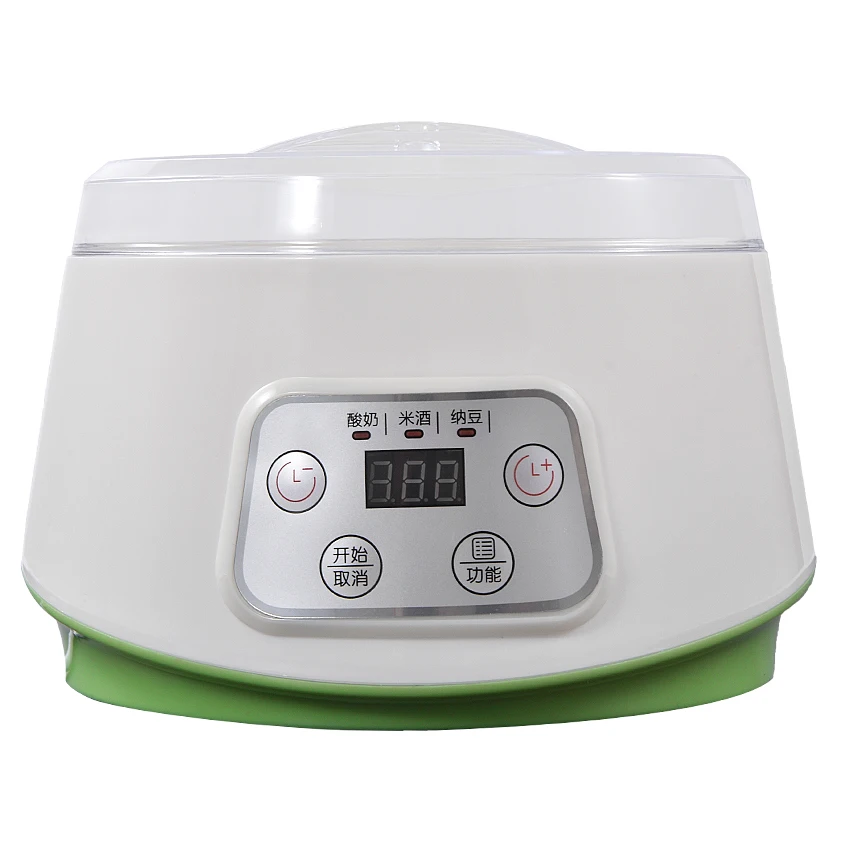 ZCW-S03 Fully Automatic Yogurt Makers Household Multifunctional White Natto Rice Wine Machine with Four Glass Liner Sub-cup 1.3L